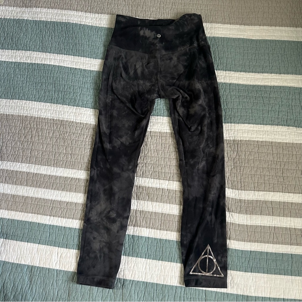 Lululemon Align Diamond Dye Legging Pant 6 Deathly Hallows Harry Potter Silver